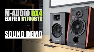 M-Audio BX4  vs  Edifier R1700BTS  ||  Sound Comparison