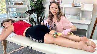 ASMR Chiropractic Care | Real Person Adjustment | Back, Spine, Knee | Medical Massage Tingles