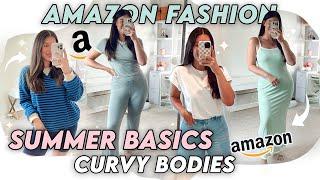 AMAZON FASHION SUMMER BASICS | For Curvy Bodies