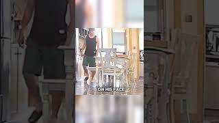 This man searches everywhere for his missing slipper but it was right there 