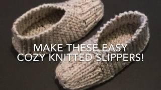 Knitted Slippers – Easy Tutorial for Beginners