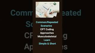 Musculoskeletal CPT Common Procedures  #ytshorts#cpt#daily#interview#job#learning#medicalcoding