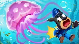 Be Careful of Jellyfish | Safety Tips | Kids Cartoons | Sheriff Labrador