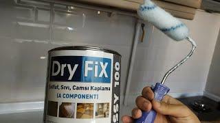 Sıvı Cam Uygulaması | Dryfix Glassy 100 Sıvı Cam Şeffaf Kaplama | Mutfak Tezgahı Yenileme