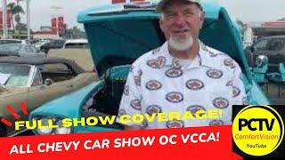 WOW LOOK! ALL VINTAGE CHEVY CAR SHOW OC VCCA CONNELL CHEVROLET PCTV COMFORTVISION 10/8/23