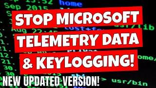 STOP Microsoft Windows 10 11 Outbound Telemetry DATA & Key Logging