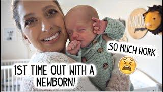 1ST TIME OUT WITH A NEWBORN! DAY IN THE LIFE VLOG