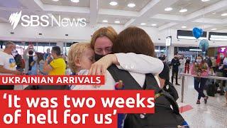 Airport reunions for Ukrainians arriving in Australia I SBS News