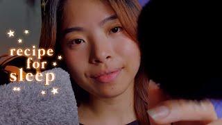 ASMR Comfortingly Slow Personal Attention For Sleep  Scalp Massage, Face Brushing (Layered Sounds)