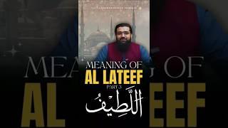 Meaning Of Al - Lateef  , Part 3 || #spirtual reminder || Sheikh Ubaid