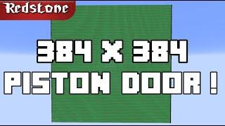 384 x 384 Piston Door - Biggest possible in Minecraft 1.18 ! [ World record]]