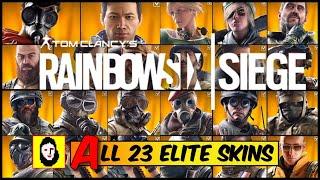 ALL 23 ELITE SKINS MVP ANIMATIONS - OFFICIAL RELEASED SKIN ONLY! Rainbow Six Siege - SLEDGE to SMOKE