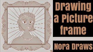 DRAWING A PICTURE FRAME | Digital Drawing Speedpaint | Krita | Nora Draws