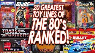 20 GREATEST Toy Lines of the 80s -- RANKED!