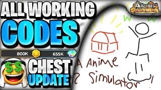 *NEW* ALL WORKING CHEST UPDATE CODES FOR ANIME SIMULATOR! ROBLOX ANIME SIMULATOR CODES