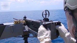 Firing M2 Browning .50 Caliber Machine Gun