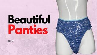 Sewing Floral Lace PANTIES Tutorial | Sewing Thong Tutorial