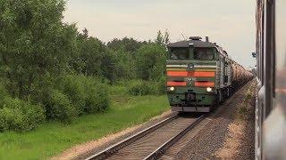 [БЧ] Тепловоз 2ТЭ10M-3552 на ст. Дубровичи / [BCh] 2TE10M-3552 at Dubrovichi station