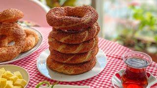 SIMIT  #1 Turkish Street Food! Make Simit At Home!