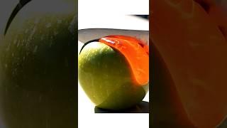 ASMR Lava Apple Slicing #asmr