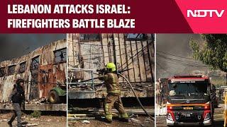 Israel | Firefighters Jump To Action As Projectile From Lebanon Sparks Fire In Northern Israel Town