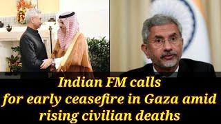 India On Gaza Ceasefire | Indian FM Met With Saudi Fm | Shaheen News English