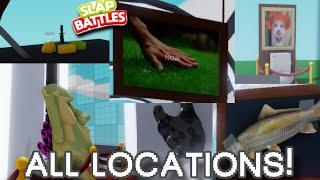 ALL New Lobby Secret Gloves Locations And Easter Eggs | Slap Battles Roblox