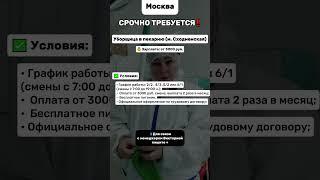 Требуется уборщица в пекарню🪣 #работа #вакансии #москва
