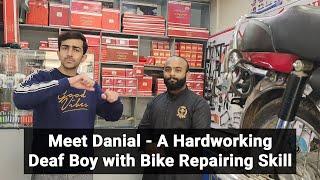 Meet Danial - A Hardworking Deaf Boy with Bike Repairing Skill 