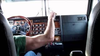 Kenworth W900L Shifting and Jakebraking