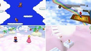 Evolution of sky Levels in Mario Games