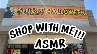 ASMR ~SPIRIT HALLOWEEN STORE~ My First Time POV Walk through (whispering voiceover)