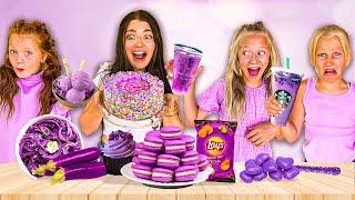 EATiNG ONLY PURPLE COLOR FOOD FOR 24 HOURS 