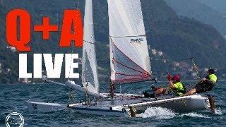 Get the right leech tension. Q+A Live. Your catamaran sailing questions ANSWERED