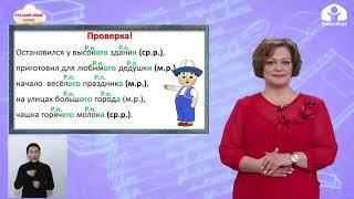 4-класс | Русский язык |  Родительный падеж имён прилагательных в мужcском  и среднем  роде