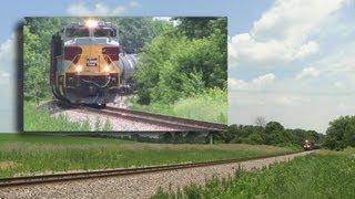 NS 1074 West, the "Lackawanna" Heritage Engine in a Picture in Picture View