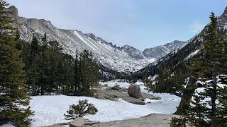 Mills Lake in Rocky Mountain National Park Solo Hike