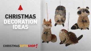 Top Christmas Decorations Animals: BURI WOODLAND ANIMAL HANGING ORNAMENT - Set of 4