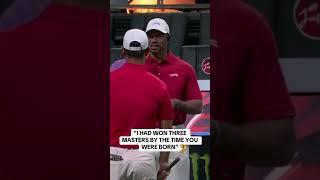 What a flex by Tiger  #TGLGolf #golf #tigerwoods #micdup #masters