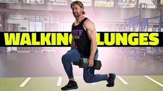 Walking Lunges Exercise Tutorial | Build Legendary Legs & Cardio