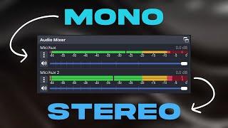 *FIX*  Capture Card Audio | Mono to Stereo Audio TUTORIAL