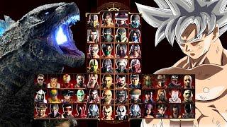 Mortal Kombat 9 - GODZILLA & GOKU SJJ - Expert Tag Ladder - Gameplay @(1080p) - 60ᶠᵖˢ 