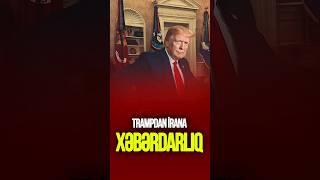 Trampdan sərt xəbərdarlıq