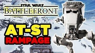 PC Ultra Settings: AT-ST Rampage - Star Wars Battlefront Beta Gameplay