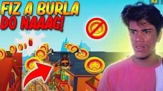 FIZ A BURLA MAIS IMPOSSÍVEL DO SUBWAY SURFERS! VIREI O NAAAG!