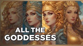 All Goddesses Explained In 17 Minutes // Greek Mythology