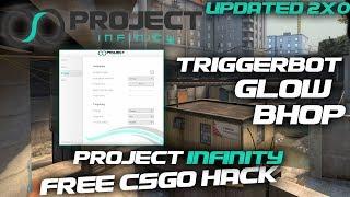 BEST FREE CSGO CHEAT! PROJECT-INFINITY.CLOUD V2.0 RELEASED! TRIGGER, GLOW AND BHOP!