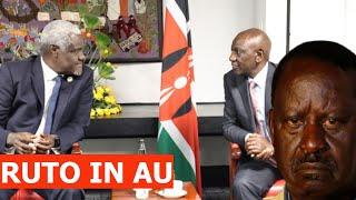 Listen to what Ruto told AU Chairperson Moussa Faki just days to Raila's AU election!!