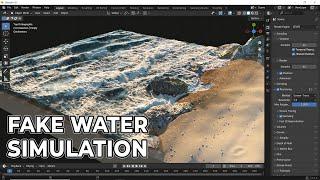 How to Create Water Sims Using Blende in Just a Click!!