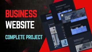 Complete Business Website | HTML CSS & JavaScript - PHP & MySQL